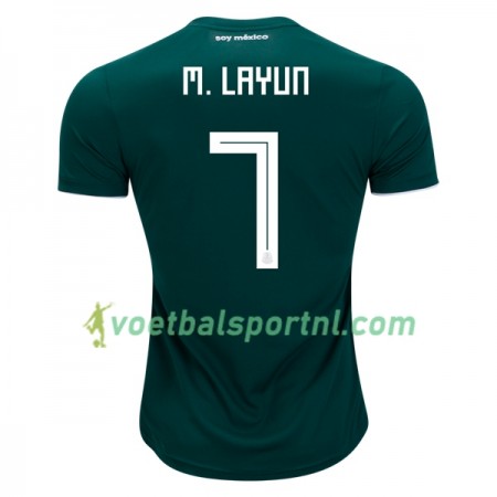 Mexico M.Layun 7 Thuis Shirt WK voetbal 2018